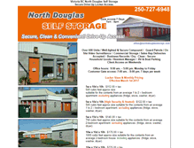 Tablet Screenshot of northdouglasstorage.com